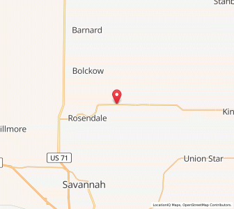 Map of Rea, Missouri