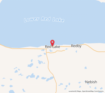 Map of Red Lake, Minnesota