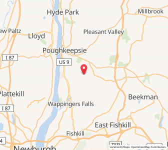 Map of Red Oaks Mill, New York
