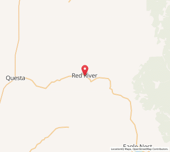 Map of Red River, New Mexico