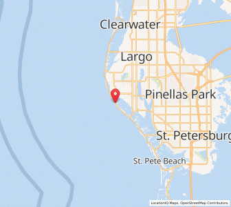 Map of Redington Shores, Florida