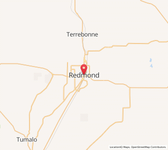 Map of Redmond, Oregon