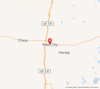 Map of Reed City, Michigan