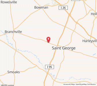 Map of Reevesville, South Carolina