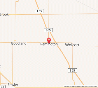 Map of Remington, Indiana