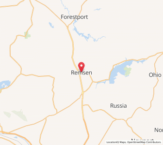 Map of Remsen, New York