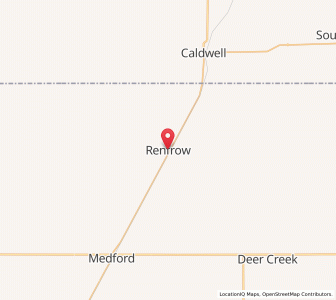Map of Renfrow, Oklahoma