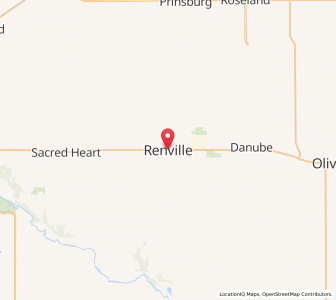 Map of Renville, Minnesota