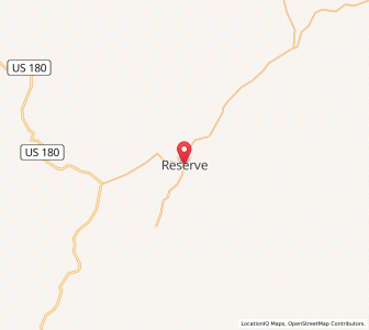 Map of Reserve, New Mexico