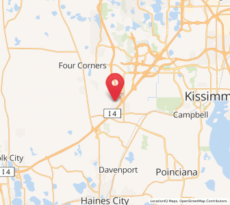 Map of Reunion, Florida