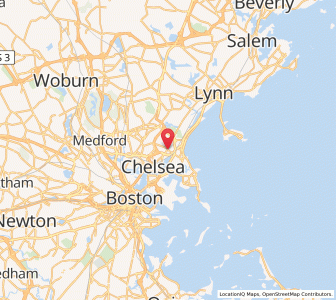 Map of Revere, Massachusetts