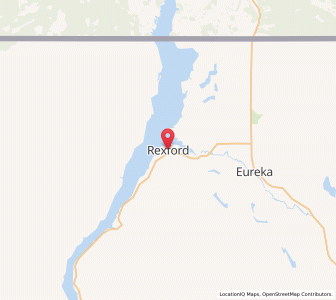 Map of Rexford, Montana