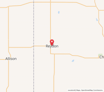 Map of Reydon, Oklahoma