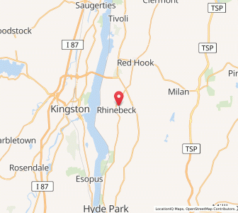 Map of Rhinebeck, New York