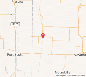 Map of Richards, Missouri