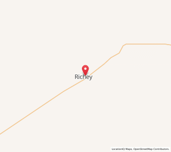 Map of Richey, Montana