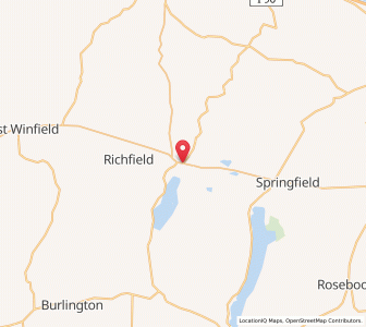 Map of Richfield Springs, New York