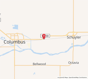 Map of Richland, Nebraska