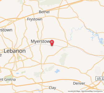 Map of Richland, Pennsylvania