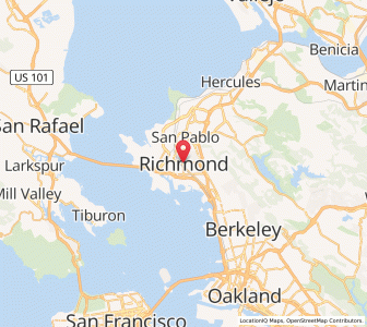 Map of Richmond, California