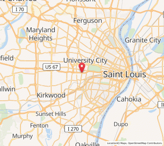 Map of Richmond Heights, Missouri