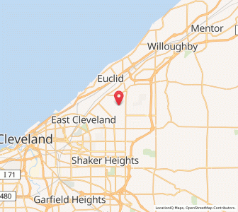 Map of Richmond Heights, Ohio