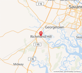 Map of Richmond Hill, Georgia
