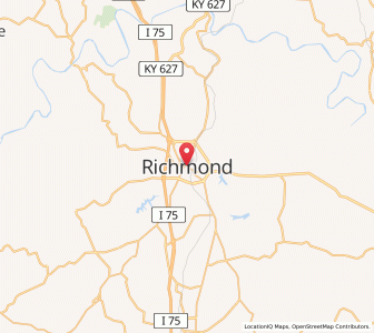 Map of Richmond, Kentucky