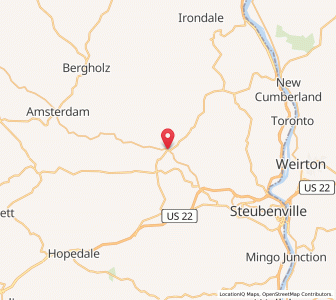 Map of Richmond, Ohio