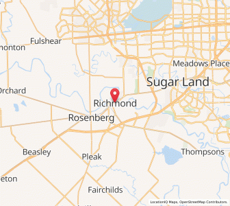 Map of Richmond, Texas