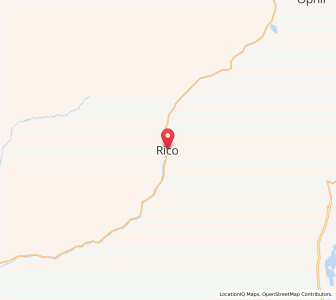 Map of Rico, Colorado