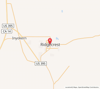 Map of Ridgecrest, California
