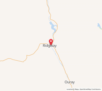 Map of Ridgway, Colorado