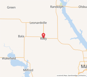 Map of Riley, Kansas