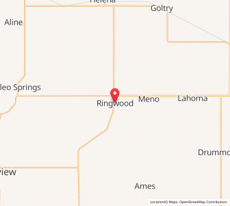Map of Ringwood, Oklahoma