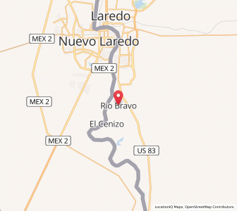 Map of Rio Bravo, Texas