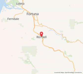 Map of Rio Dell, California