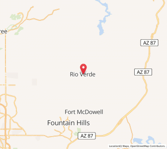 Map of Rio Verde, Arizona