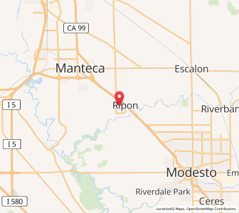 Map of Ripon, California