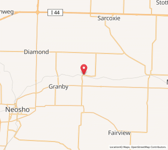 Map of Ritchey, Missouri