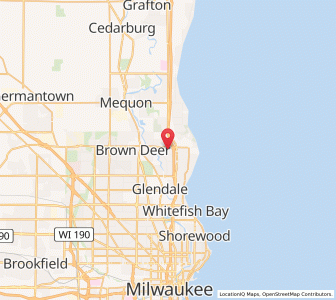 Map of River Hills, Wisconsin