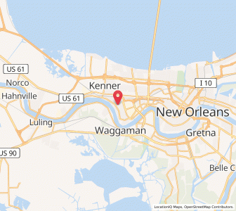 Map of River Ridge, Louisiana