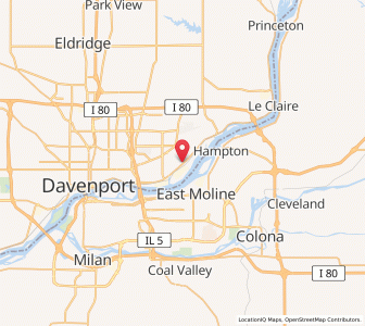 Map of Riverdale, Iowa