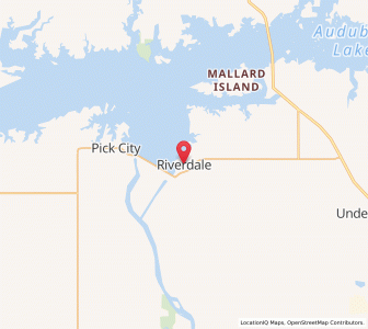 Map of Riverdale, North Dakota
