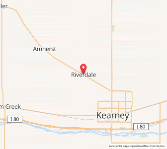 Map of Riverdale, Nebraska