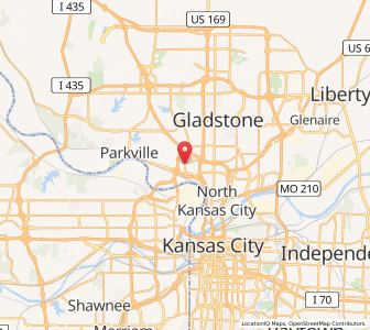 Map of Riverside, Missouri