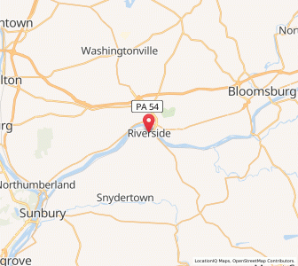 Map of Riverside, Pennsylvania