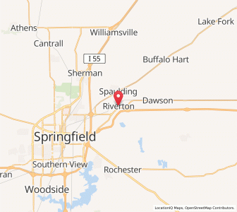 Map of Riverton, Illinois