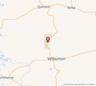 Map of Robbers Cave State Park, Oklahoma