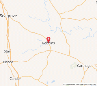 Map of Robbins, North Carolina